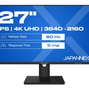 JAPANNEXT JN-IPS270UHD60F kompiuterio monitorius 68,6 cm (27") 3840 x 2160 pikseliai 4K Ultra HD LED Juoda - Image 1