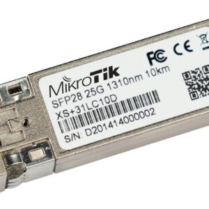 Mikrotik XS+31LC10D tinklo siųstuvų-imtuvų modulis Optinis pluoštas 25000 Mbit/ai SFP28 1310 nm