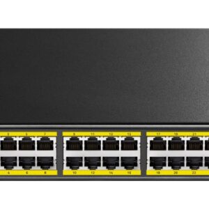Cudy GS2028PS4 Valdomas L2 Gigabit Ethernet (10/100/1000) Maitinimas per Eternetą (PoE) 1U Juoda
