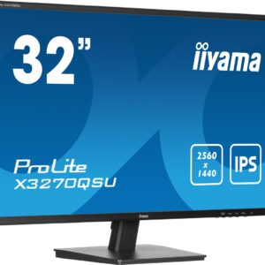 iiyama ProLite X3270QSU-B1 kompiuterio monitorius 80 cm (31.5") 2560 x 1440 pikseliai Wide Quad HD LED Juoda - Image 1