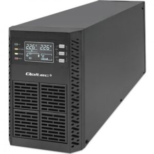 Qoltec 52281 nepertraukiamo maitinimo resursai (UPS) Dviguba konversija (prisijungus) 2 kVA 2000 W 3 AC išvestis(ys / čių)