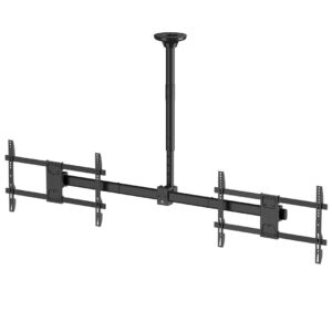 Lubų laikiklis dviem televizoriams Maclean, maks. apkrova 2x40 kg, 34–60 colių, maks. VESA 600x400, MC-111 B - Image 2