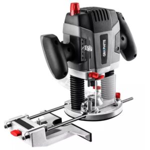 Suklio frezavimo staklės 1300W Grap344hite griebtuvas 6-12mm