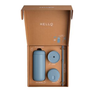 Fellow Carter Move Mug 3-in-1 Termopuodelis su 3 dangteliais 473 ml Pudros mėlyna - Image 2