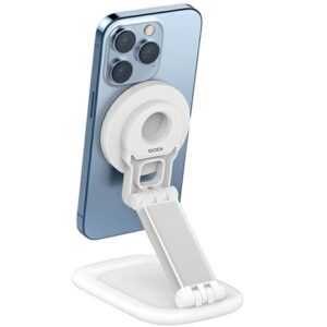 SODI Magnetic Stand BM-310 baltos spalvos MagSafe - Image 2