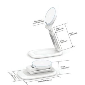 SODI Magnetic Stand BM-310 baltos spalvos MagSafe - Image 6