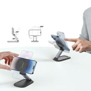SODI Magnetic Stand BM-310 baltos spalvos MagSafe - Image 7
