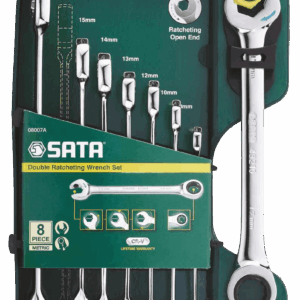 SATA RAKTŲ KOMPLEKTAS 8 vnt. SU DVIGUBU REKETU 8-19mm
