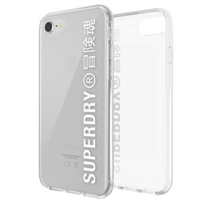 SuperDry Snap Apple iPhone 6/6s/7/8/SE 2020 /SE 2022 skaidrus Dėklas baltos spalvos/baltos spalvos 41573 - Image 3