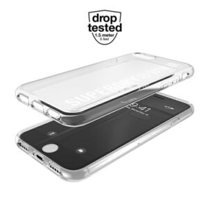 SuperDry Snap Apple iPhone 6/6s/7/8/SE 2020 /SE 2022 skaidrus Dėklas baltos spalvos/baltos spalvos 41573 - Image 4