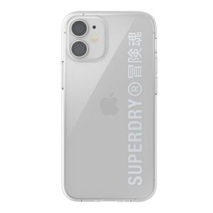 SuperDry Snap Apple iPhone 12 mini skaidrus Dėklassrebrny/silver 42590 - Image 2