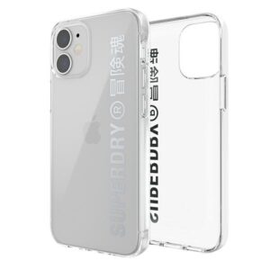 SuperDry Snap Apple iPhone 12 mini skaidrus Dėklassrebrny/silver 42590 - Image 3
