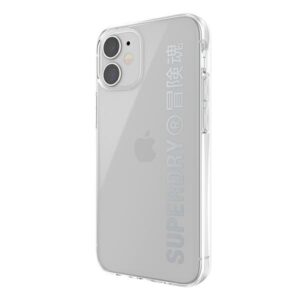 SuperDry Snap Apple iPhone 12 mini skaidrus Dėklassrebrny/silver 42590 - Image 5