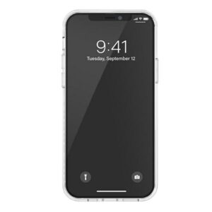 SuperDry Snap Apple iPhone 12/12 Pro skaidrus Dėklas srebrny/silver 42591 - Image 4