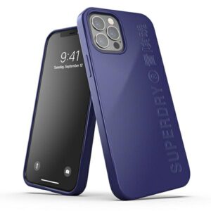SuperDry Snap Apple iPhone 12/12 Pro Compostable granatowy/navy 42627