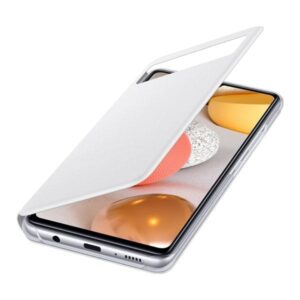 Dėklas Samsung EF‑EA426PW A42 5G baltos spalvos S View Wallet Cover - Image 4