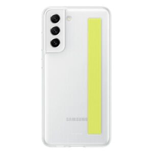 Dėklas Samsung EF-XG990CWEGWW S21 FE 5G G990 baltos spalvos Slim Strap Cover - Image 1