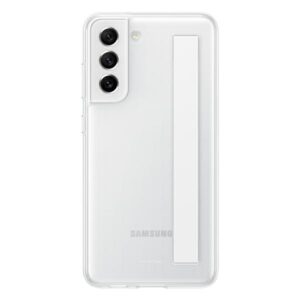 Dėklas Samsung EF-XG990CWEGWW S21 FE 5G G990 baltos spalvos Slim Strap Cover - Image 2