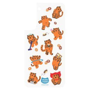Panel Samsung GP-TOU021HOTOW skirta Frame Cover skirta Galaxy S22+ Muzik Tiger white