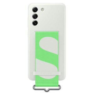 Samsung EF-GG990TW S21 G990 baltos spalvos Silicone Cover Strap case - Image 1