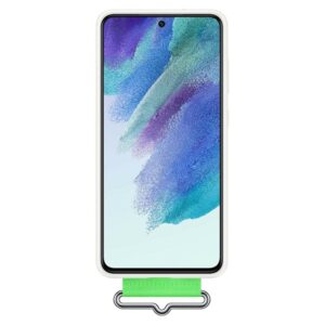 Samsung EF-GG990TW S21 G990 baltos spalvos Silicone Cover Strap case - Image 2