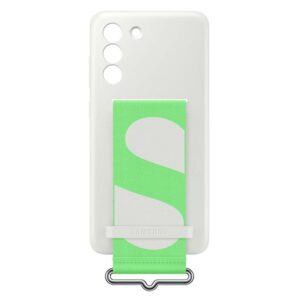Samsung EF-GG990TW S21 G990 baltos spalvos Silicone Cover Strap case - Image 3