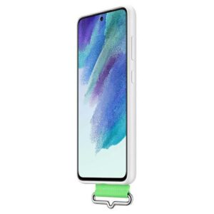 Samsung EF-GG990TW S21 G990 baltos spalvos Silicone Cover Strap case - Image 5