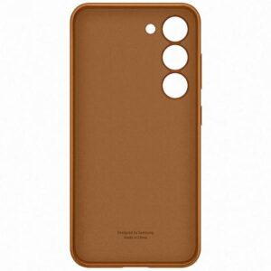 Samsung EF-VS916LA S23+ S916 camel Leather dėklas - Image 3