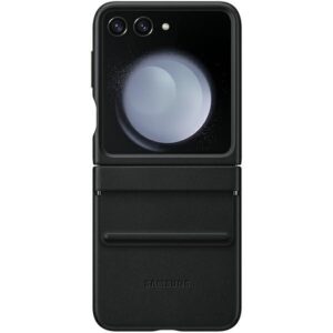 Samsung Dėklas EF-VF731PBEGWW Z Flip5 F731 juodos spalvos Flap ECO-Leather Dėklas