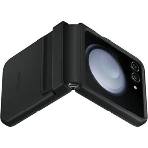 Samsung Dėklas EF-VF731PBEGWW Z Flip5 F731 juodos spalvos Flap ECO-Leather Dėklas - Image 3