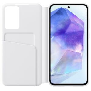 Samsung EF-ZA556CWEGWW A55 5G A556 baltos spalvos Smart View Wallet Dėklas - Image 3