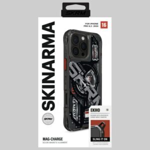 Skinarma dėklas Ekho Apple iPhone 16 Pro 6.3" Magnetic Charging juodos spalvos - Image 7