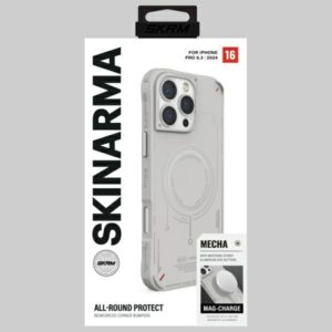 Skinarma dėklas Mecha Apple iPhone 16 Pro 6.3" Magnetic Charging light pilkos spalvos - Image 7