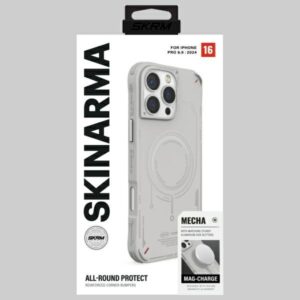 Skinarma dėklas Mecha Apple iPhone 16 Pro Max 6.9" Magnetic Charging light pilkos spalvos - Image 7
