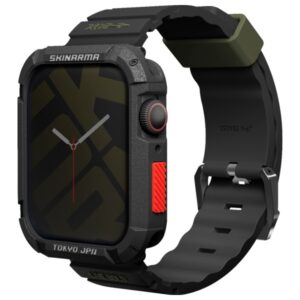 Skinarma Band Shokku Apple Watch 45/44/42mm juodos spalvos - Image 2