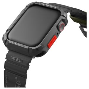 Skinarma Band Shokku Apple Watch 45/44/42mm juodos spalvos - Image 4