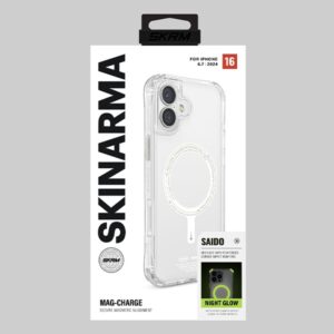 Skinarma dėklas Saido Apple iPhone 16 Plus 6.7" Magnetic Charging green (niteglow) - Image 6