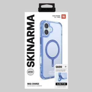 Skinarma dėklas Saido Apple iPhone 16 Plus 6.7" Magnetic Charging blue - Image 5