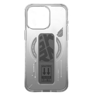 Skinarma dėklas Helio Apple iPhone 16 Pro 6.3" Magnetic Charging + Grip Stand titanium - Image 5