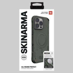 Skinarma dėklas Mecha Apple iPhone 16 Pro 6.3" Magnetic Charging olive - Image 5