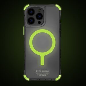 Skinarma dėklas Saido Apple iPhone 16 Pro 6.3" Magnetic Charging green (niteglow) - Image 5