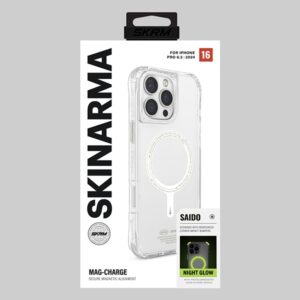 Skinarma dėklas Saido Apple iPhone 16 Pro 6.3" Magnetic Charging green (niteglow) - Image 6