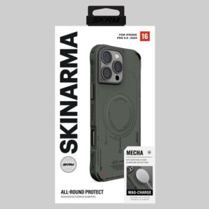 Skinarma dėklas Mecha Apple iPhone 16 Pro Max 6.9" Magnetic Charging olive - Image 5