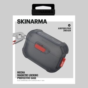 Skinarma dėklas Mecha AirPods Pro 2 smoke - Image 4