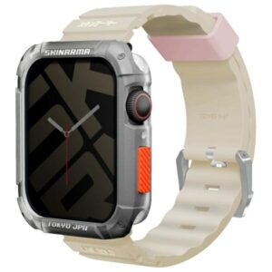 Skinarma Band Shokku Apple Watch 45/44/42mm beige - Image 2