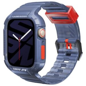 Skinarma Band+Dėklas Saido 2in1 Apple Watch 45/44mm dark blue - Image 1