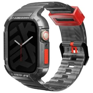 Skinarma Band+Dėklas Saido 2in1 Apple Watch 45/44mm smoke - Image 1
