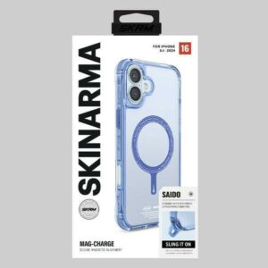 Skinarma dėklas Saido Apple iPhone 16 6.1" Magnetic Charging blue - Image 5