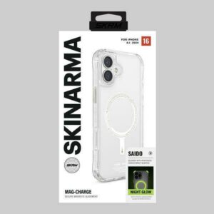 Skinarma dėklas Saido Apple iPhone 16 6.1" Magnetic Charging green (niteglow) - Image 6