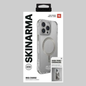 Skinarma dėklas Saido Apple iPhone 16 Pro 6.3" Magnetic Charging titanium - Image 5